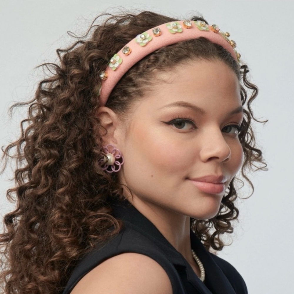 Elle Sadoughi Alice Zinnia Crystal Paillette Headband